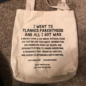 Planned parenthood tote.